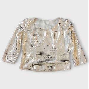 🎊3 FOR $10 SHINY SEQUIN FORMAL BLOUSE